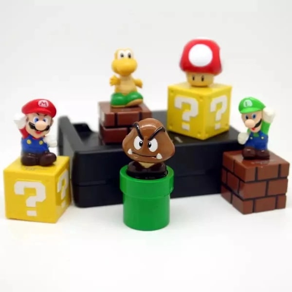 5 paket Mario-plattformsfigurer