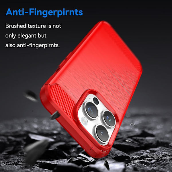 TPU phone case för iPhone 15 Pro Max Red