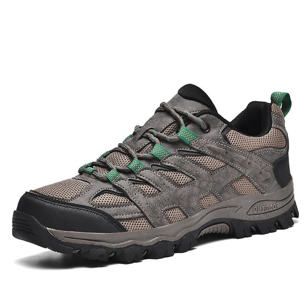 Herr Dam vandringsskor Low-Top Sneakers för Utomhus Trailing Trekking Walking 3D2388 Brown 46