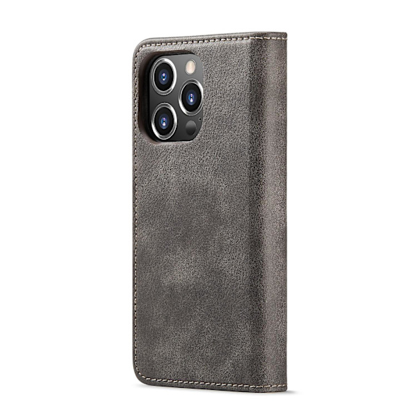 Crazy Horse Case för iPhone 15 Pro Grey