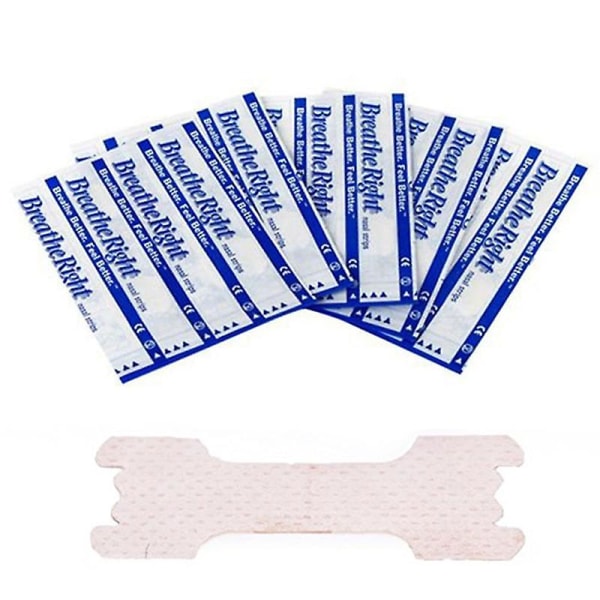 100-500 st Anti-snarkning Näsa Bättre Andning Näsremsa Näsventilation 100pcs