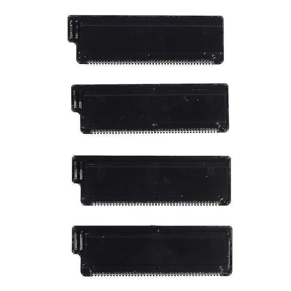 4x Back Hair Rakapparat Ersättningsblad Hårborttagare Razor Reservhuvuden för rakning null none
