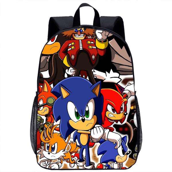 Sonic The Hedgehog tredelad studentryggsäck Style.18
