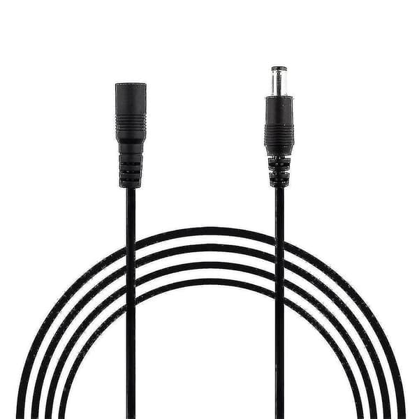Dc 12v power förlängningskabel Förläng kabel 0.5M Black none