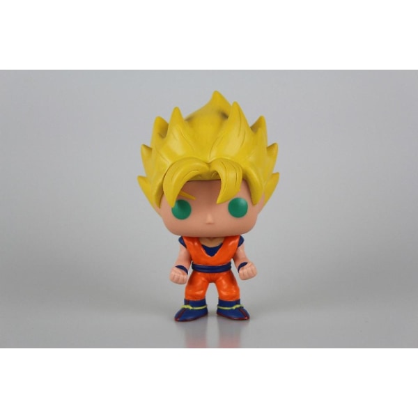 Anime Dragon Ball Z Figur Son Goku Figurer Monkey King Actionfigur Modell Prydnadsföremål Samling Tecknad Kawaii Barnleksaker Present C yellow goku