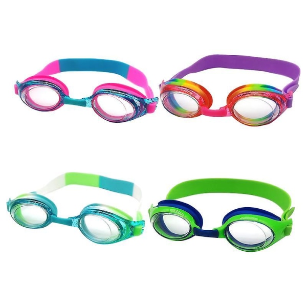 Nya vattentäta simglasögon för barn Tecknad hjärtform Uv-dimsäker simträningsglasögon för barn Barnpresenter O none