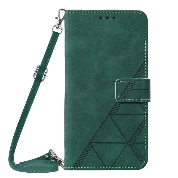 PU phone case för iPhone 15 Plus Dark green