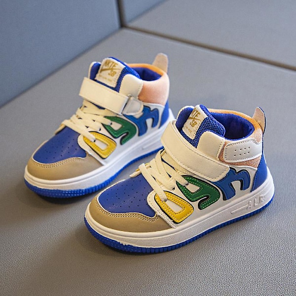 Barn Sneakers Andas Pojkar Flickor Skateboard Skor Löparskor Abc-1 Blue 34