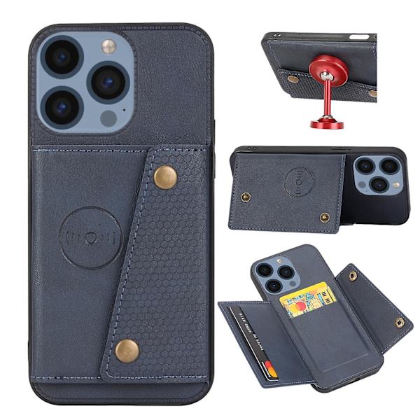 Phone case med dubbelt spänne för iPhone 15 Pro Blue