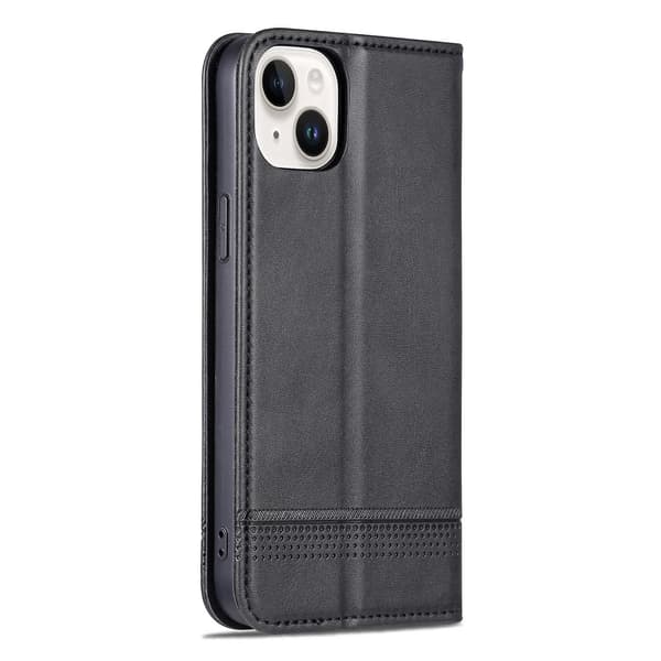 AZNS Calf PU case för iPhone 15 Black