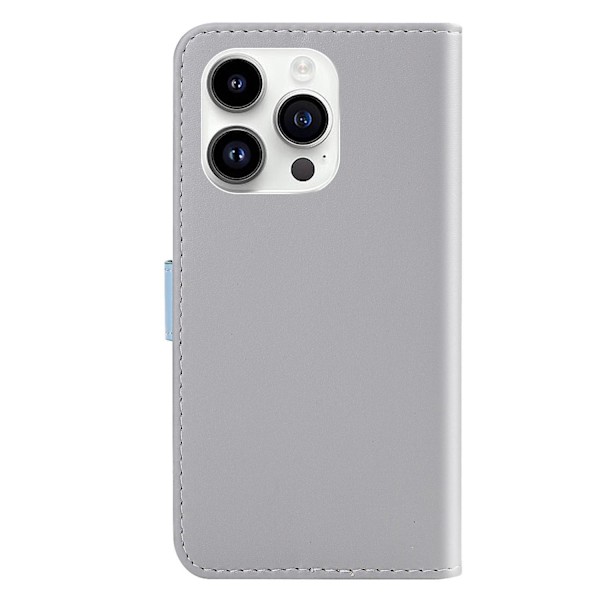 Trefärgat PU- case för iPhone 15 Pro Grey