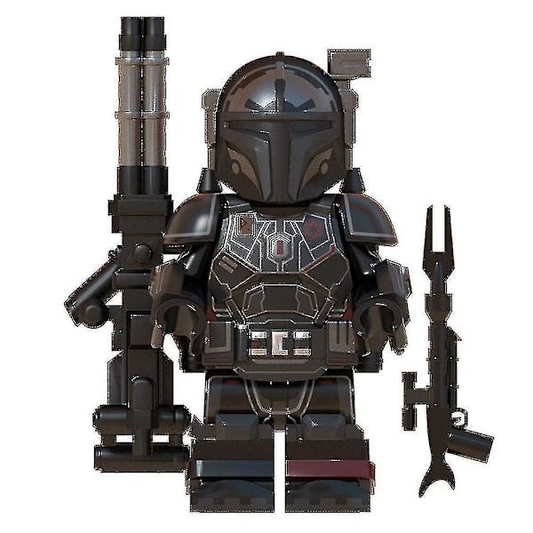 8 st Star Wars tungt infanteri Mandalorian minifigur monterad mini byggsten Actionfigurer Leksak Barn Julpresent null none