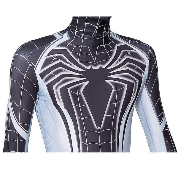 Spiderman Cosplay Negativ Kostym Kostym Superhjälte Barn Vuxen Bodysuit 190 Adults (180-190cm)