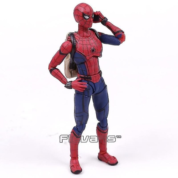 Shf Spider Man Homecoming Spiderman Pvc Action Figur Samlarmodell B