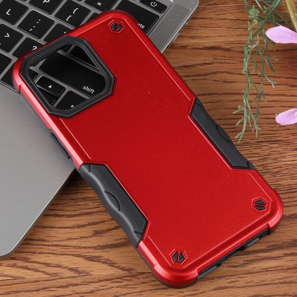 Halkfritt Armor case för iPhone 15 Pro Red none