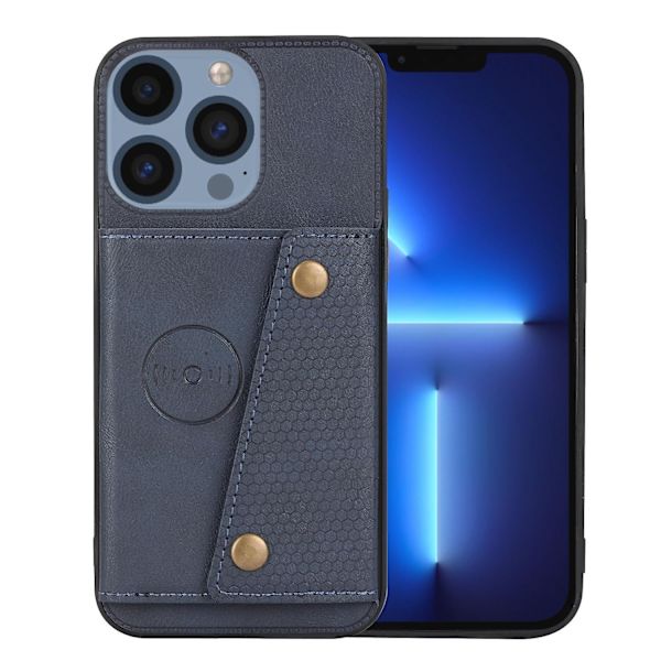 Phone case med dubbelt spänne för iPhone 15 Pro Blue