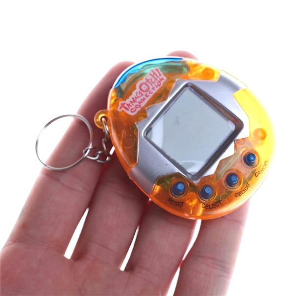 Nostalgisk Tamagotchi Nya 49 husdjur i 1 virtuellt cyber-slumpmässigt Pet Toy Tiny Game Clear rose red