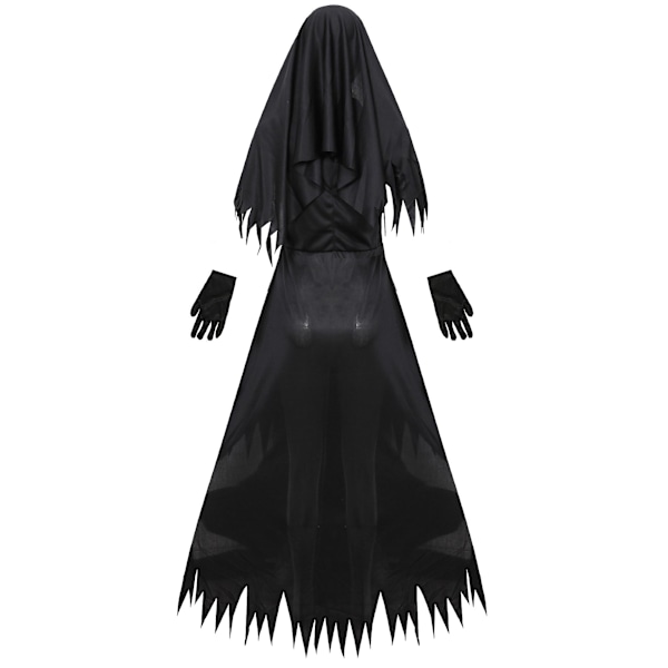 Halloween Nun Cosplay Kostym Vampyr Demon Kostym M