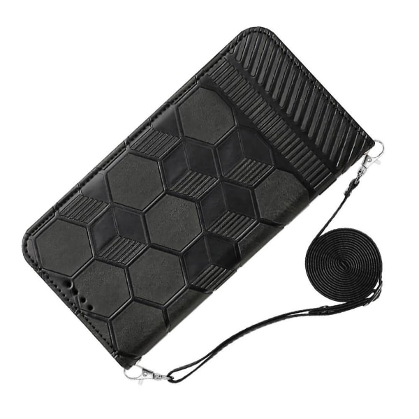 Crossbody PU- phone case för iPhone 15 Pro Black