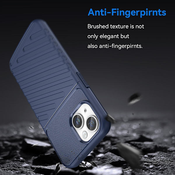 Thunderbolt TPU- case för iPhone 15 Plus Blue