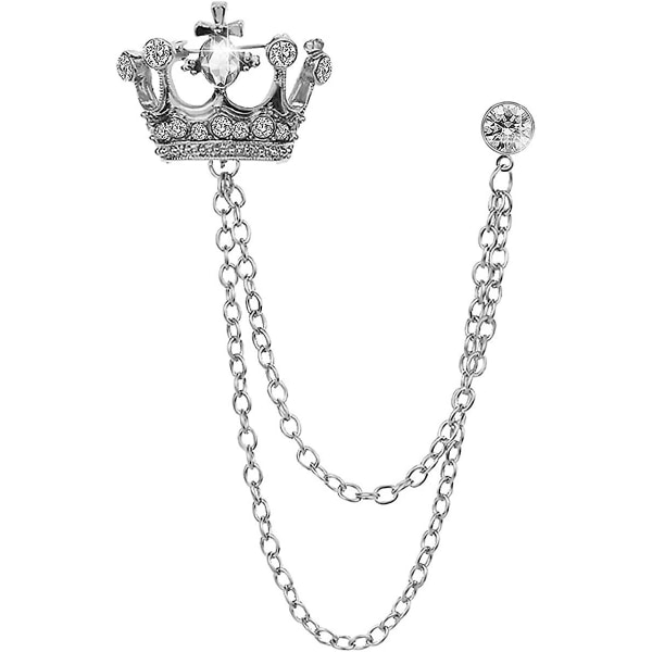 Brosch För Män Kostym Pin Vintage Kedja Brosch Kostym Skjortor Tillbehör