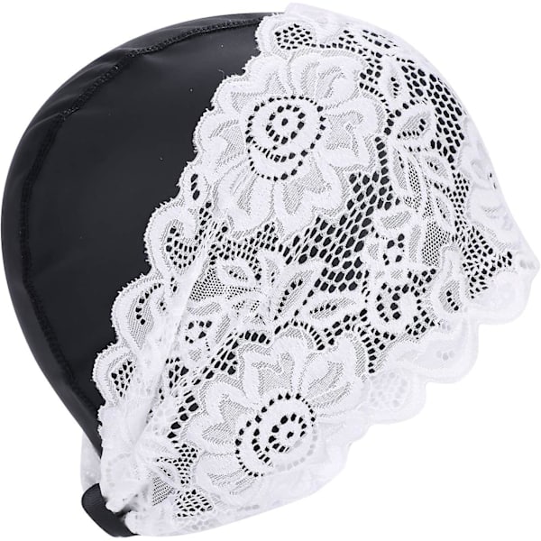 Kvinnor Flickor Spets Cap Flexibelt långt hår Lockigt hår Cap Pu Elastisk Cap Cap