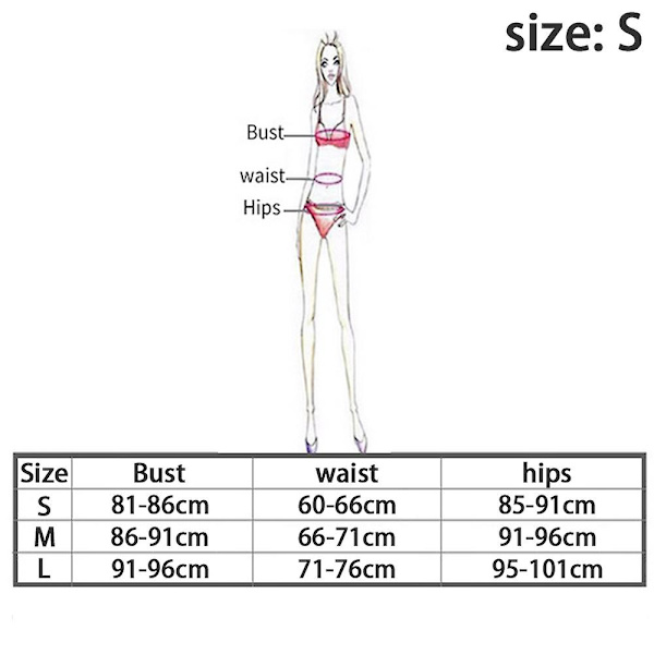 Dam Sexig Grimma Twist Bandeau Badkläder 2st Bikini Set Baddräkt S