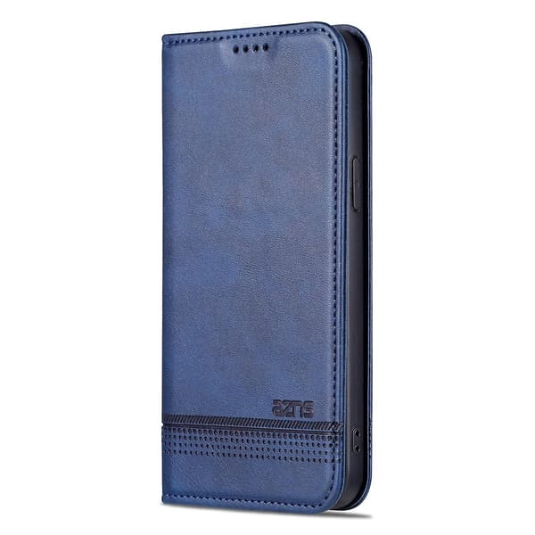 AZNS Calf PU case för iPhone 15 Dark blue