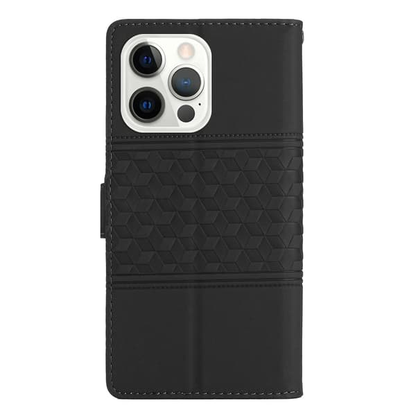 Diamantpräglat case för iPhone 15 Pro Black