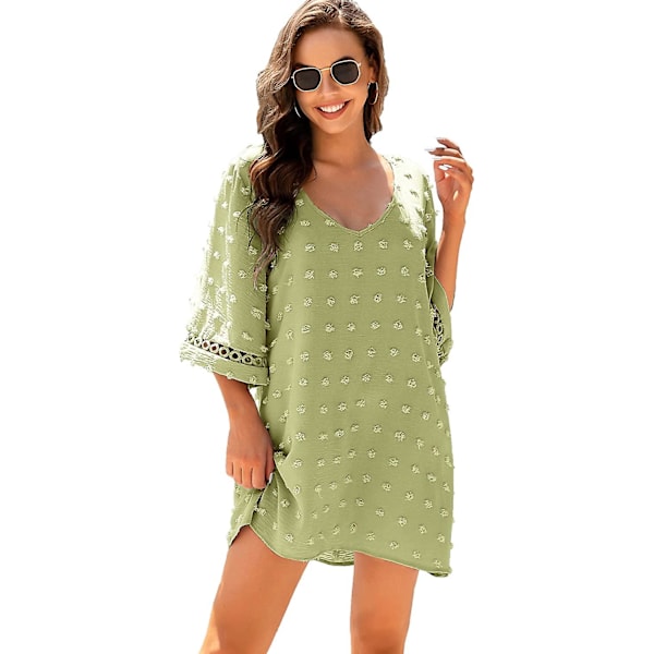 Dambaddräkt Beach Cover Up Shirt Bikini Beachwear Baddräkt Summer Beach