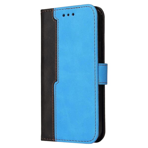 Phone case i läder för iPhone 15 Blue