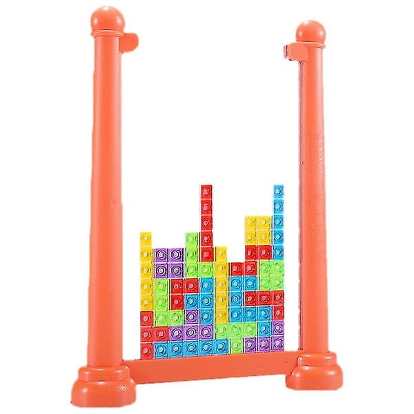 Fidget Toy Dekompression Block Pussel bordsspelbräda för barn ångestlindring Orange