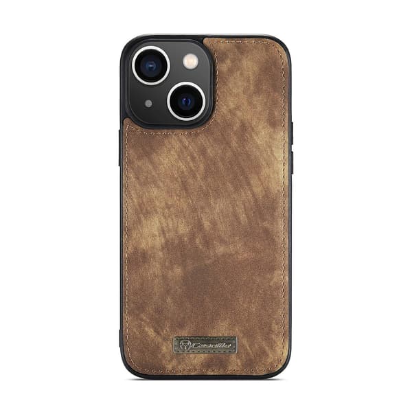 CaseMe 008 PU case för iPhone 15 Plus Brown
