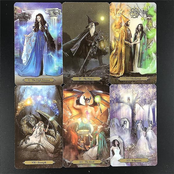 2020 High Quality New Wizards Tarot Card Deck Based Deck Engelsk version Spela spel Toy Divination Fortune Game52st Ts55 null none