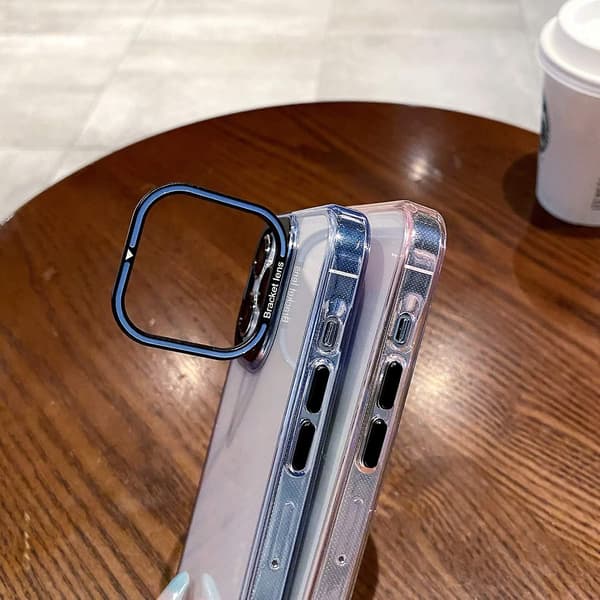 Invisible Holder Phone case För iPhone 15 Pro Blue