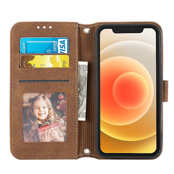 Präglat case till Iphone 15 Brown