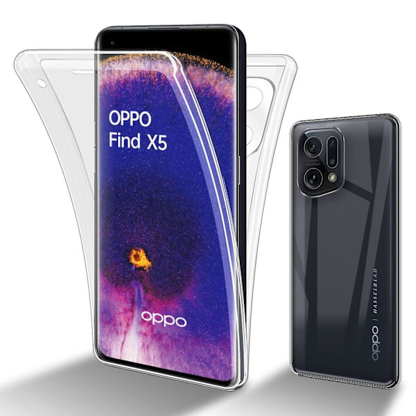 Oppo FIND X5 Hülle Handy Cover TPU- case - heltäckande Transparent FIND X5