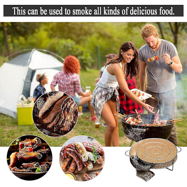 Fiskköttsrökare Kallrökgenerator med rundborste Grillrengöring 20018050mm null none