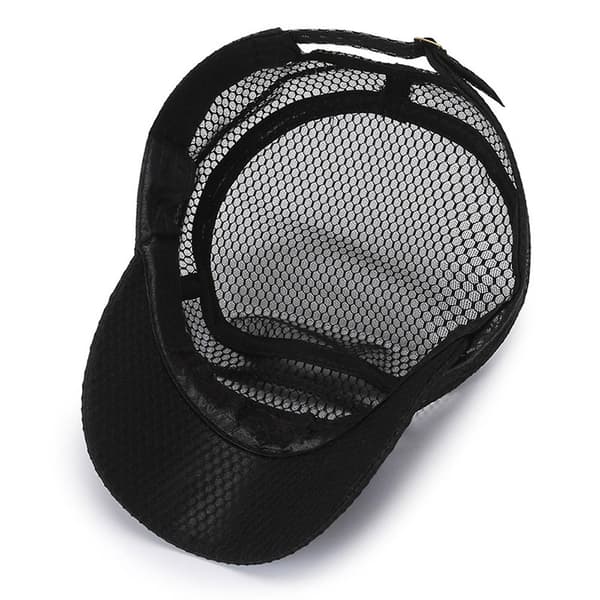 Justerbara solhattar utomhus mesh cap Andas Snapbacks hattar Dark Grey
