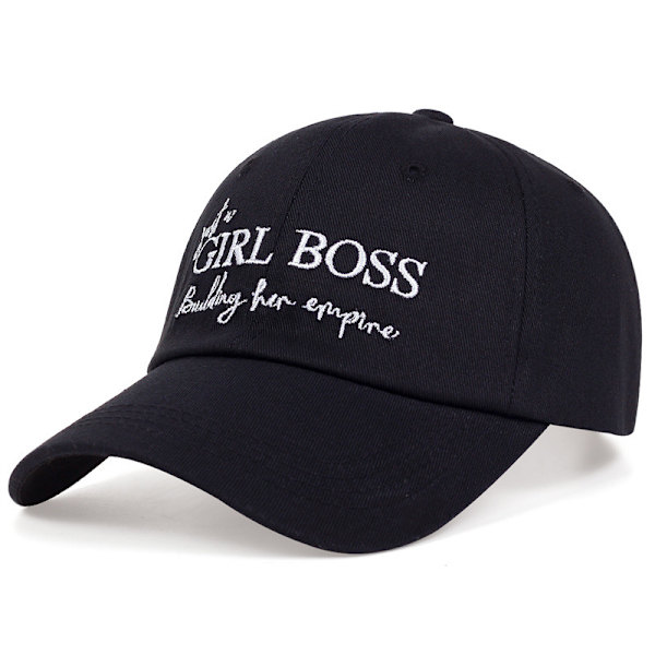 Engelsk broderad baseballkeps Böjd brätte Peaked Cap Solhatt