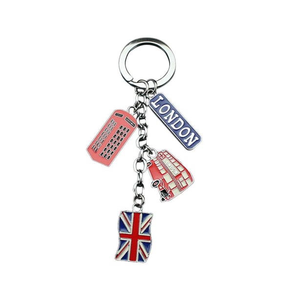 Uk Flag Metal Nyckelring Souvenir Nyckelring Union Jack Nyckelring Bil Nyckelring Väska Charms