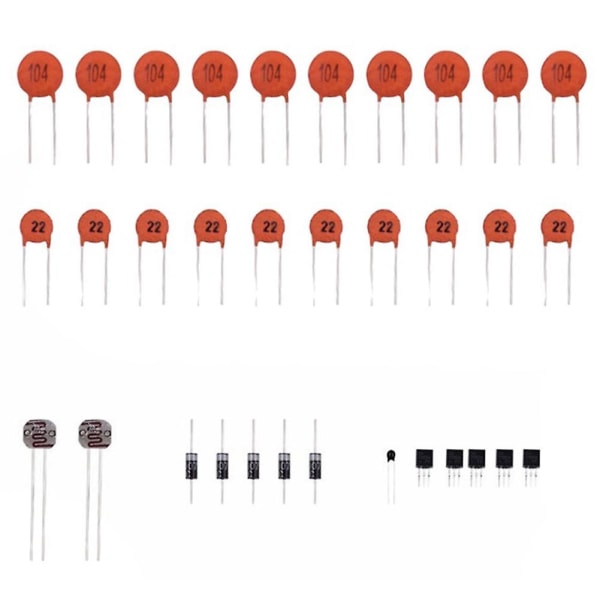 Ny brödbräda-set Elektronikkomponent DIY-kit med plastbox för R3-komponentpaket as shown none