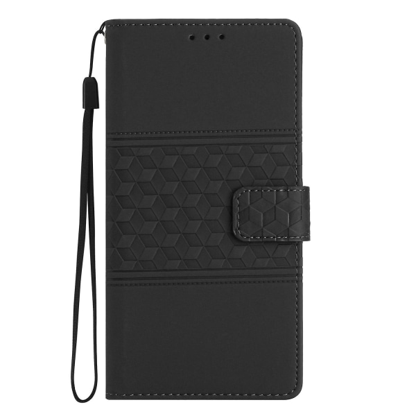 Diamantpräglat case för iPhone 15 Pro Black