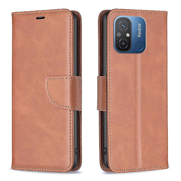 Phone case till Xiaomi Redmi 12c Brown