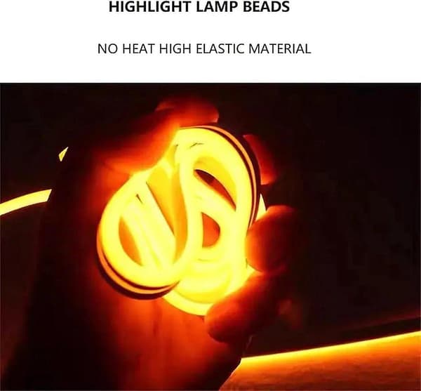 Dynamisk motorhuv varselljus LED-remsa - 1,8M - vit null none