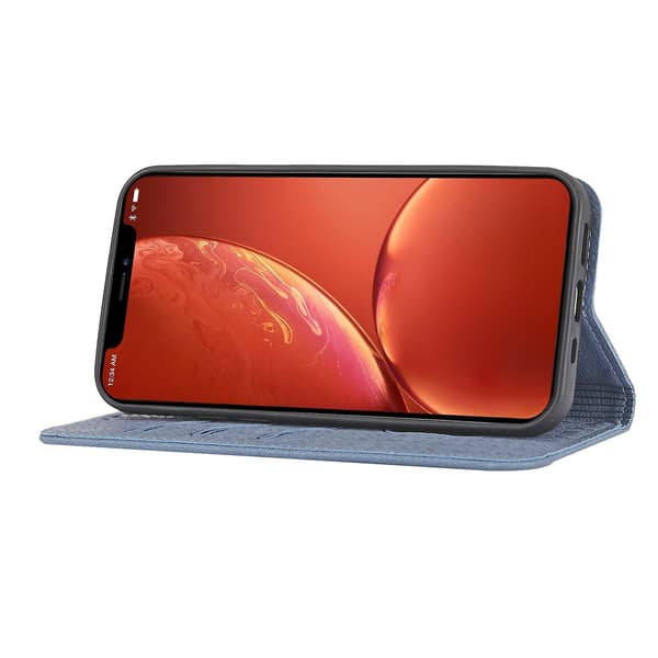 Sömnad Vävt Case För iPhone 15 Plus Grey