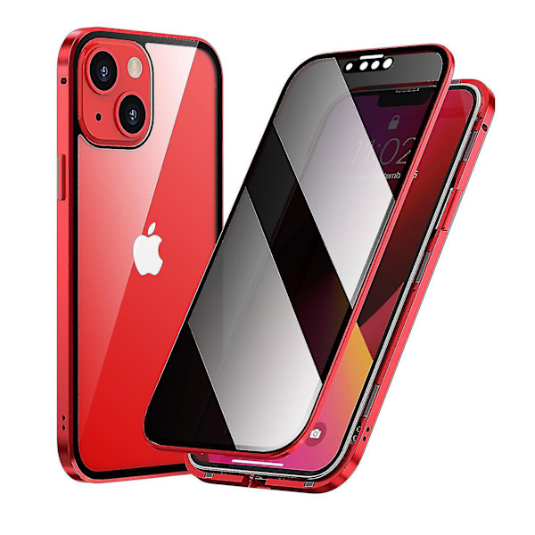 Magnetic Privacy Case Kompatibel Iphone 13 Pro Max/13 Pro/13/12 Pro Max/12, Anti Peeping Red for iPhone 12 Pro Max