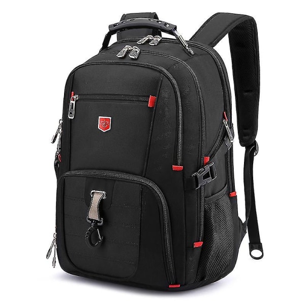 Vattentät schweizisk ryggsäck för män 15,6/17 tum Laptopryggsäckar Skolreseväskor Stor kapacitet Business Bagpack Mochila 15.6 inch