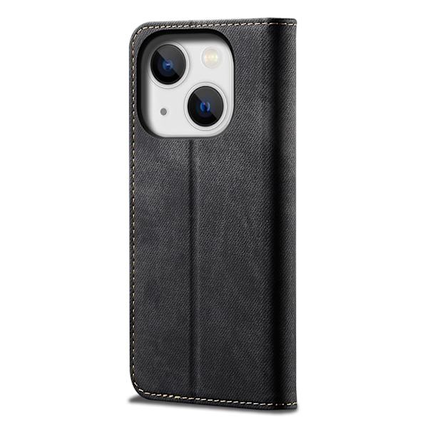Denim Texture Case för iPhone 15 Plus Black
