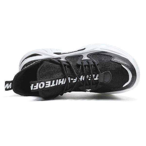 Basketskor för män Andas halkfria sportlöparskor 2981 Black 44